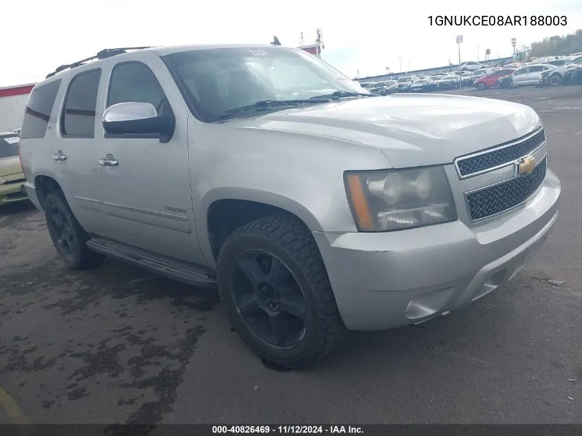 2010 Chevrolet Tahoe Ltz VIN: 1GNUKCE08AR188003 Lot: 40826469