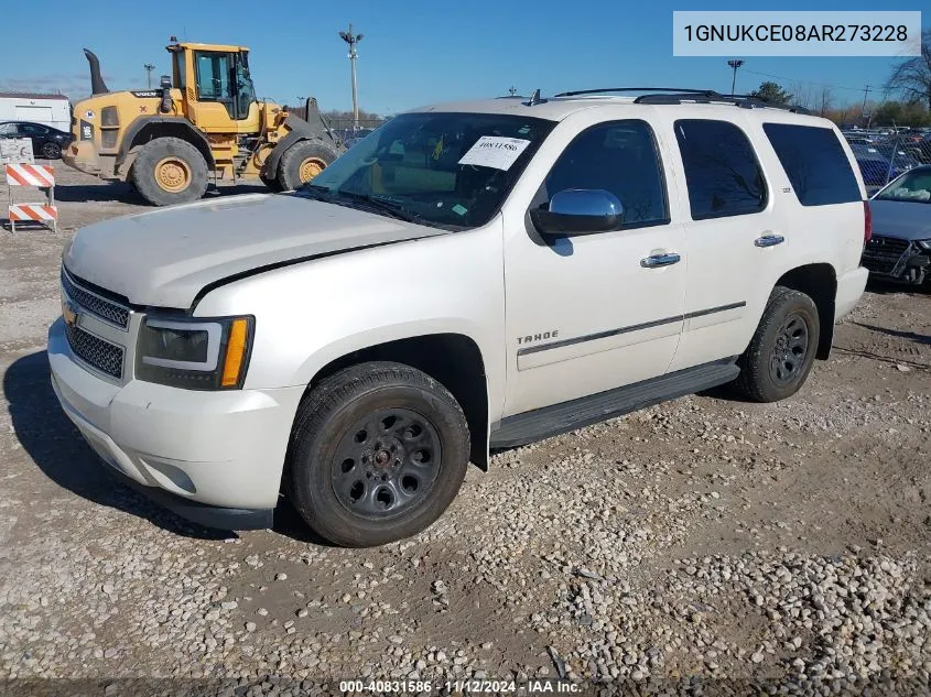 2010 Chevrolet Tahoe Ltz VIN: 1GNUKCE08AR273228 Lot: 40831586