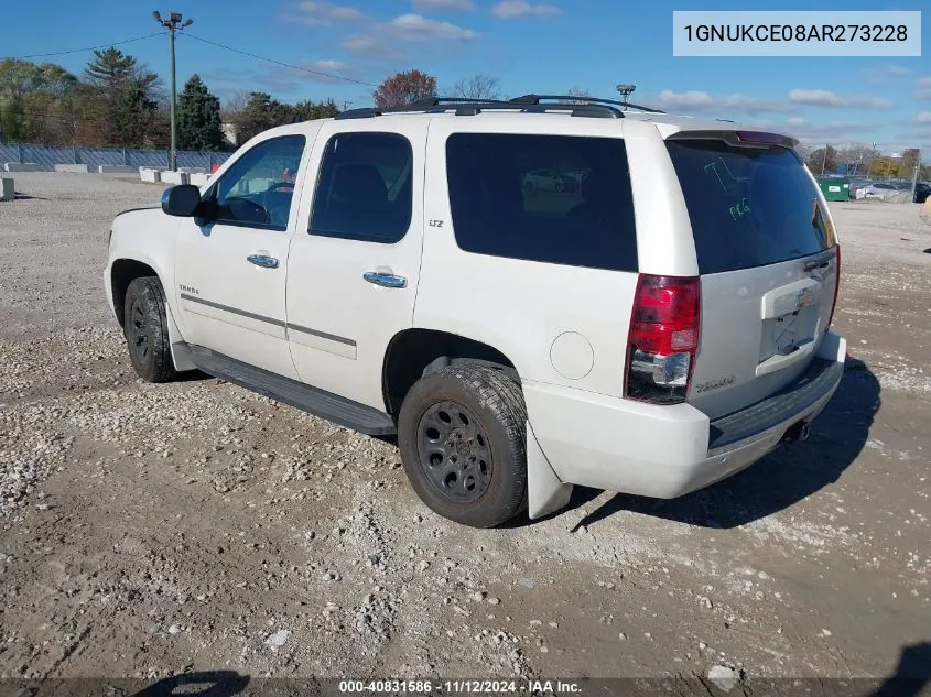 2010 Chevrolet Tahoe Ltz VIN: 1GNUKCE08AR273228 Lot: 40831586