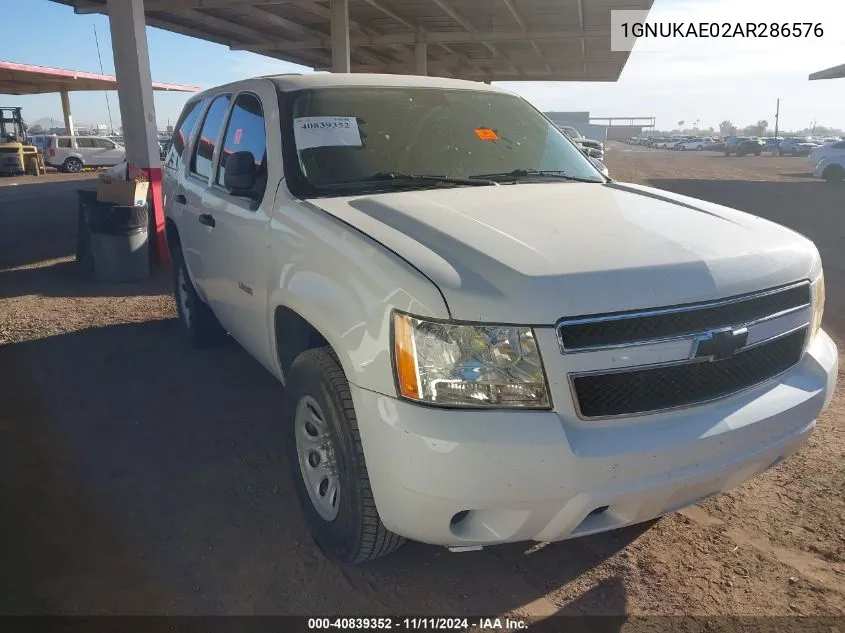 2010 Chevrolet Tahoe Commercial Fleet VIN: 1GNUKAE02AR286576 Lot: 40839352