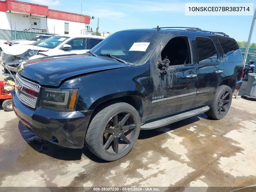 2011 Chevrolet Tahoe Ltz VIN: 1GNSKCE07BR383714 Lot: 39307230