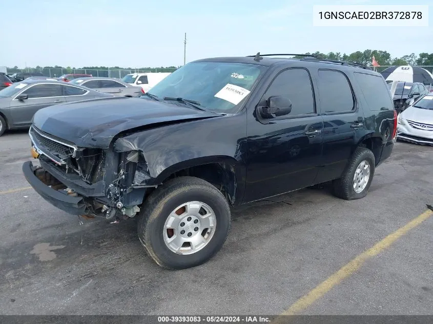 2011 Chevrolet Tahoe Ls VIN: 1GNSCAE02BR372878 Lot: 39393083