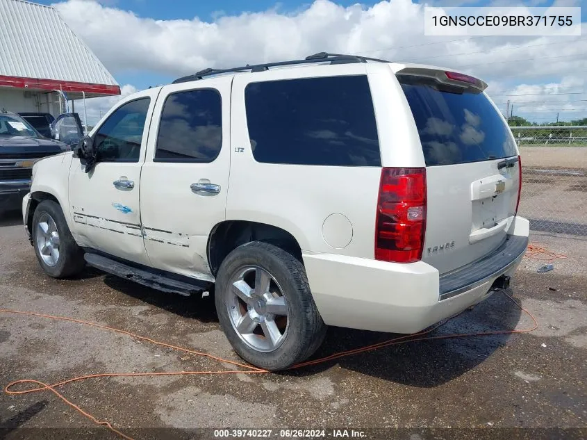 2011 Chevrolet Tahoe Ltz VIN: 1GNSCCE09BR371755 Lot: 39740227