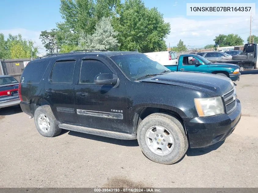 1GNSKBE07BR164357 2011 Chevrolet Tahoe Lt