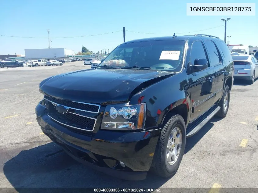 1GNSCBE03BR128775 2011 Chevrolet Tahoe Lt