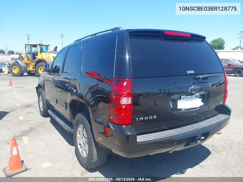 2011 Chevrolet Tahoe Lt VIN: 1GNSCBE03BR128775 Lot: 40093355