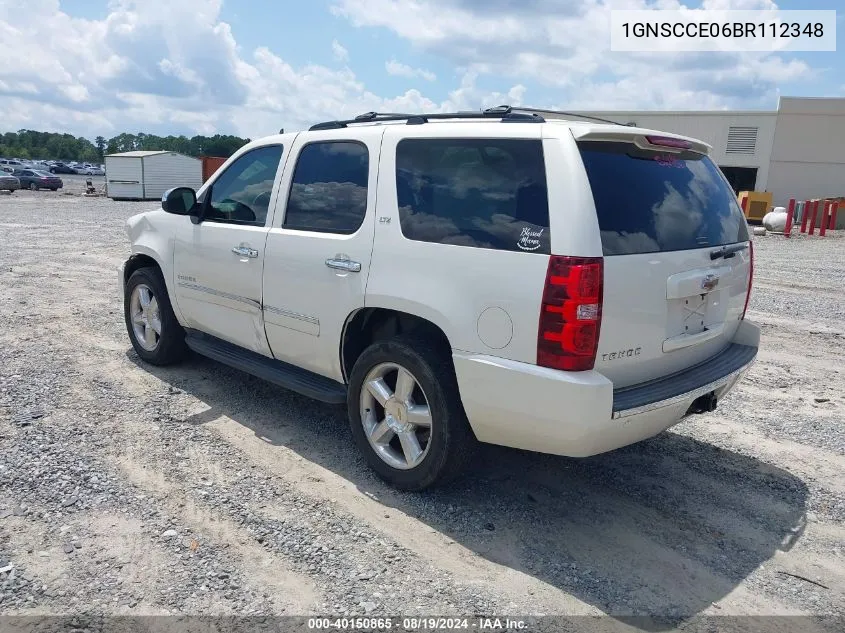 2011 Chevrolet Tahoe Ltz VIN: 1GNSCCE06BR112348 Lot: 40150865