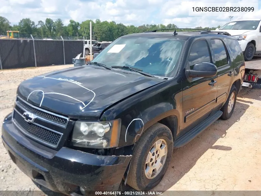 1GNSCBE02BR238099 2011 Chevrolet Tahoe Lt