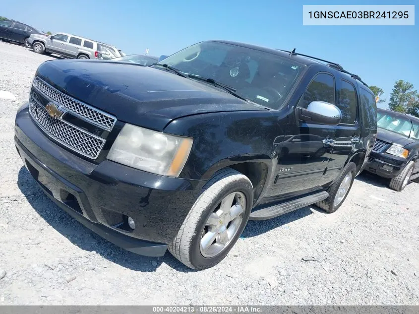 2011 Chevrolet Tahoe Ls VIN: 1GNSCAE03BR241295 Lot: 40204213