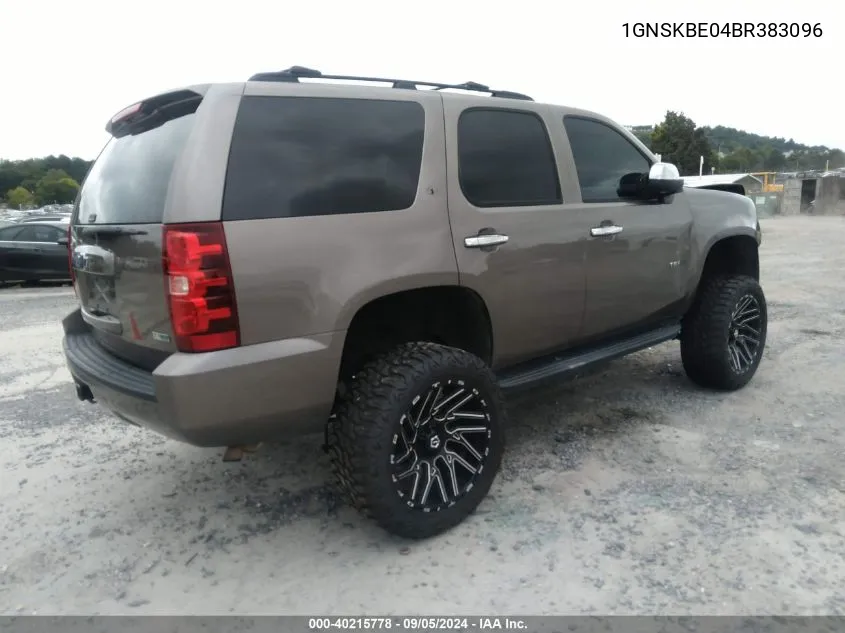 1GNSKBE04BR383096 2011 Chevrolet Tahoe Lt