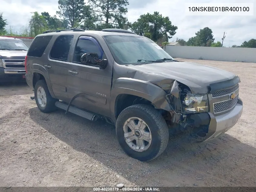 2011 Chevrolet Tahoe Lt VIN: 1GNSKBE01BR400100 Lot: 40238379