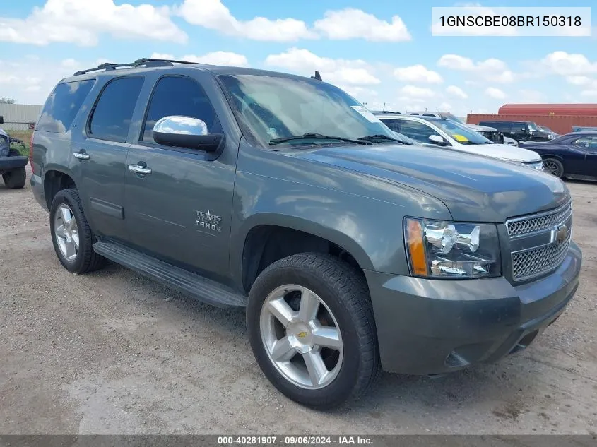 2011 Chevrolet Tahoe Lt VIN: 1GNSCBE08BR150318 Lot: 40281907