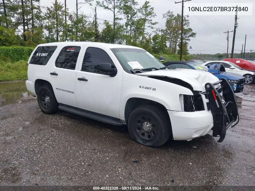 2011 Chevrolet Tahoe Commercial Fleet VIN: 1GNLC2E07BR372840 Lot: 40322320