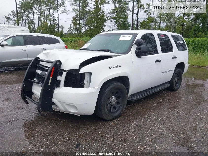 2011 Chevrolet Tahoe Commercial Fleet VIN: 1GNLC2E07BR372840 Lot: 40322320