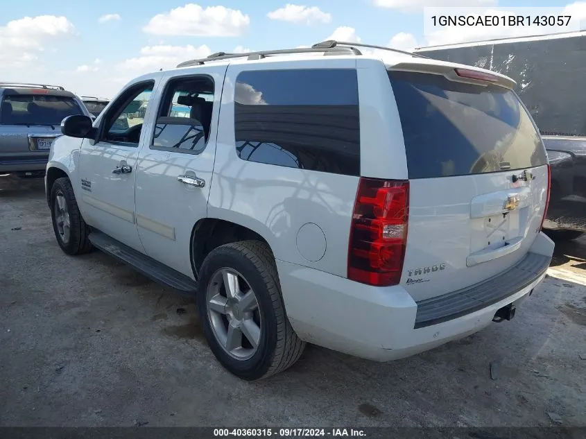 2011 Chevrolet Tahoe Ls VIN: 1GNSCAE01BR143057 Lot: 40360315