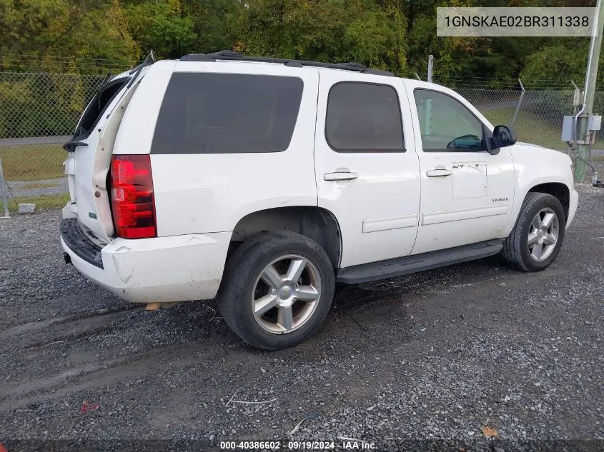 2011 Chevrolet Tahoe Ls VIN: 1GNSKAE02BR311338 Lot: 40386602