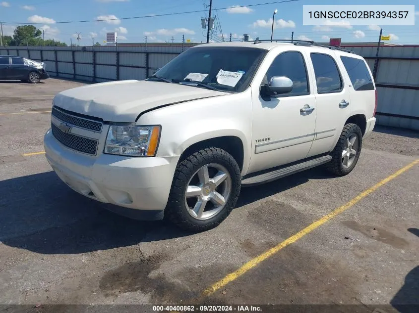 2011 Chevrolet Tahoe Ltz VIN: 1GNSCCE02BR394357 Lot: 40400862