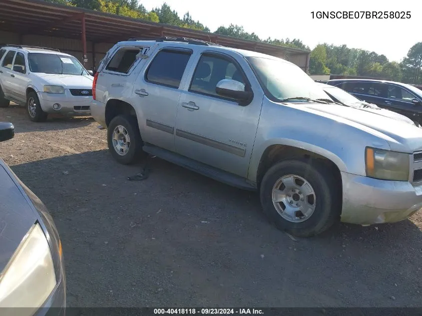 2011 Chevrolet Tahoe C1500 Lt VIN: 1GNSCBE07BR258025 Lot: 40418118