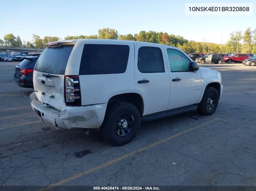 2011 Chevrolet Tahoe K1500 VIN: 1GNSK4E01BR320808 Lot: 40428474