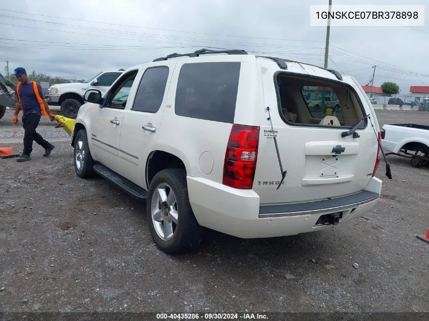 2011 Chevrolet Tahoe Ltz VIN: 1GNSKCE07BR378898 Lot: 40435286