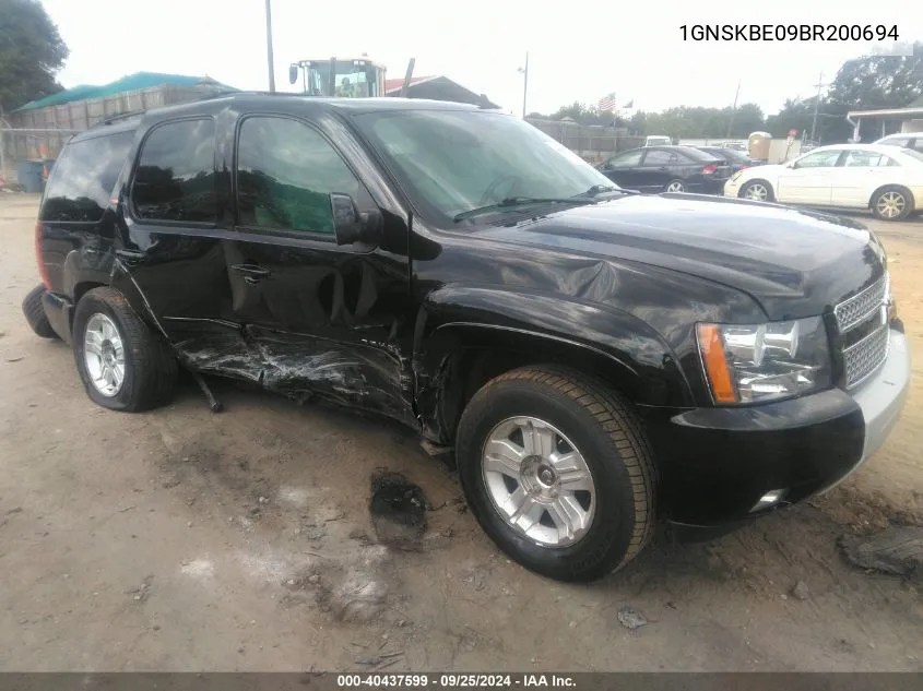 1GNSKBE09BR200694 2011 Chevrolet Tahoe Lt