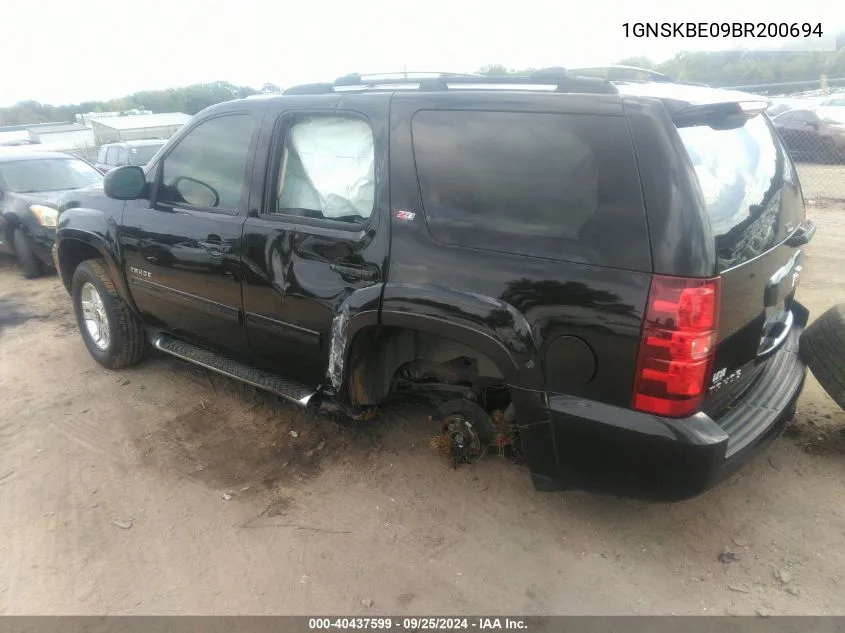 1GNSKBE09BR200694 2011 Chevrolet Tahoe Lt