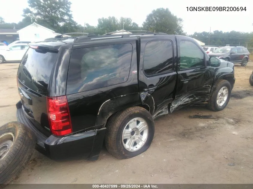 1GNSKBE09BR200694 2011 Chevrolet Tahoe Lt