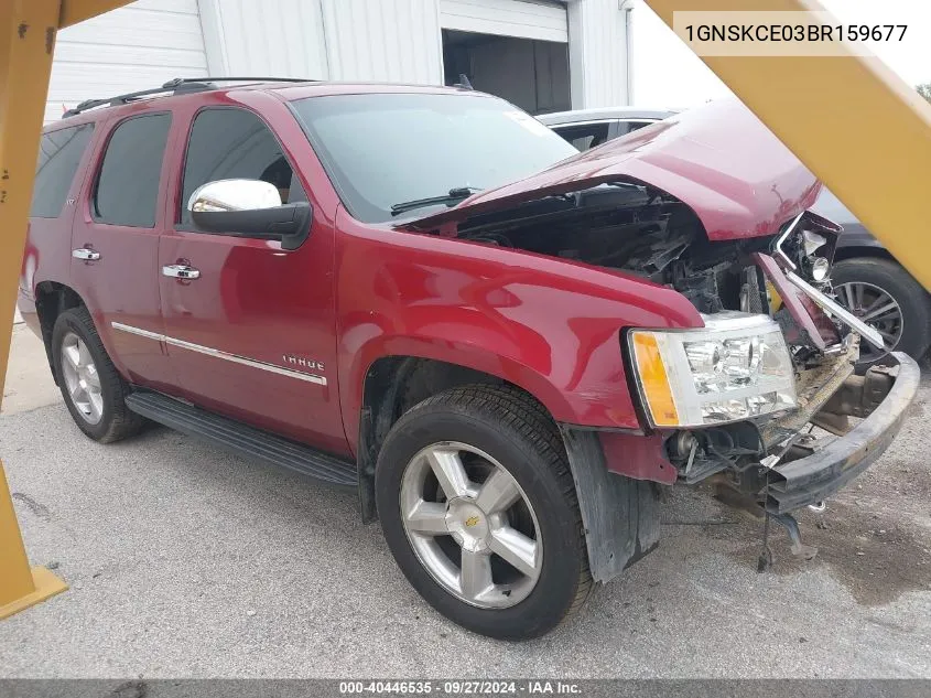 2011 Chevrolet Tahoe Ltz VIN: 1GNSKCE03BR159677 Lot: 40446535