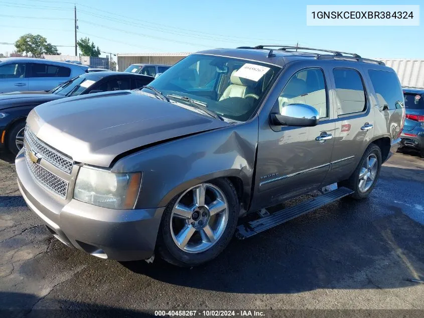 2011 Chevrolet Tahoe Ltz VIN: 1GNSKCE0XBR384324 Lot: 40458267