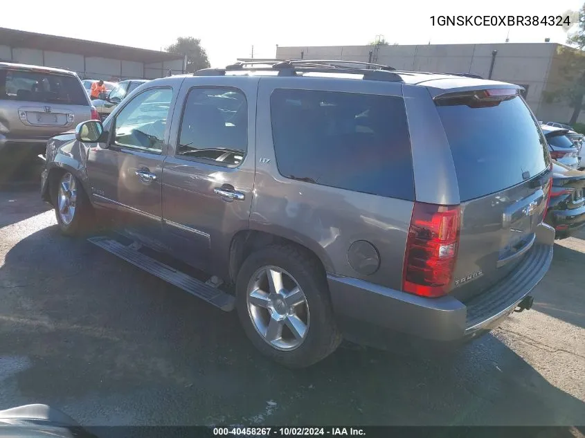 2011 Chevrolet Tahoe Ltz VIN: 1GNSKCE0XBR384324 Lot: 40458267