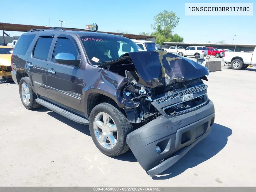 1GNSCCE03BR117880 2011 Chevrolet Tahoe Ltz