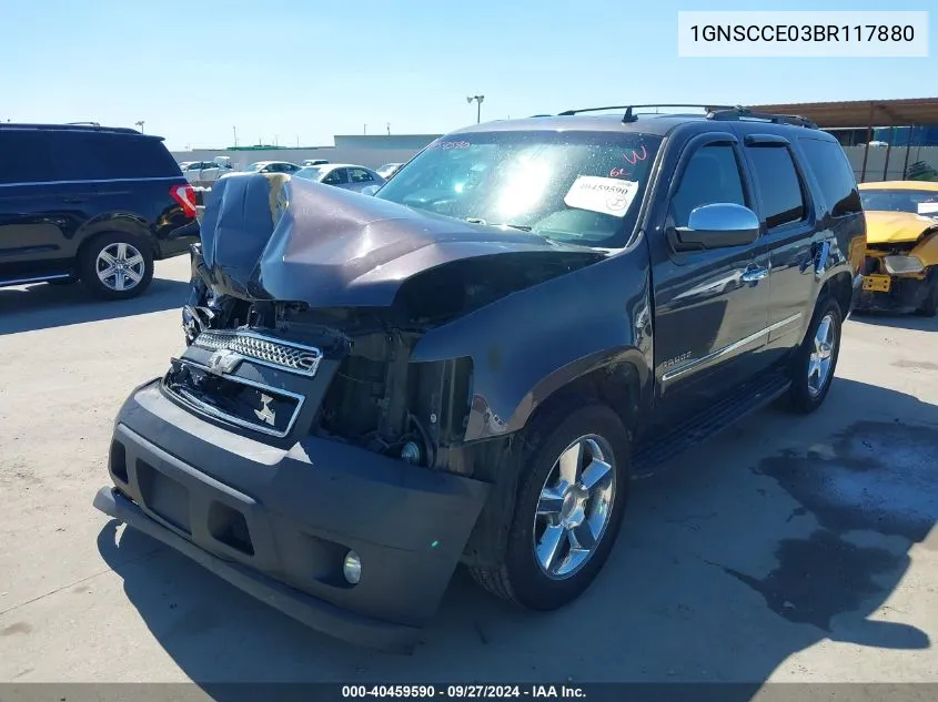 2011 Chevrolet Tahoe Ltz VIN: 1GNSCCE03BR117880 Lot: 40459590