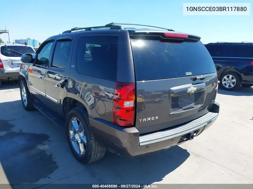 2011 Chevrolet Tahoe Ltz VIN: 1GNSCCE03BR117880 Lot: 40459590