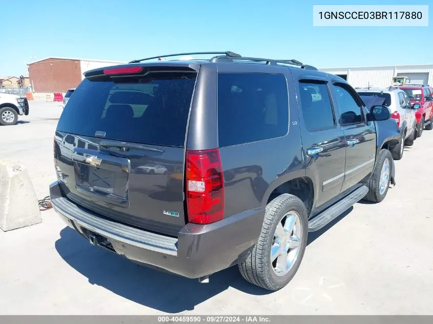 2011 Chevrolet Tahoe Ltz VIN: 1GNSCCE03BR117880 Lot: 40459590