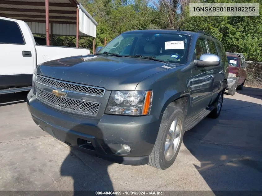 2011 Chevrolet Tahoe Lt VIN: 1GNSKBE01BR182255 Lot: 40464459