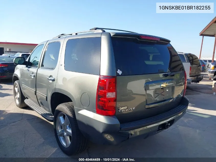 2011 Chevrolet Tahoe Lt VIN: 1GNSKBE01BR182255 Lot: 40464459