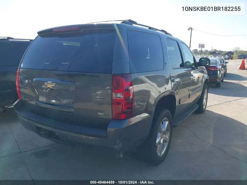 2011 Chevrolet Tahoe Lt VIN: 1GNSKBE01BR182255 Lot: 40464459