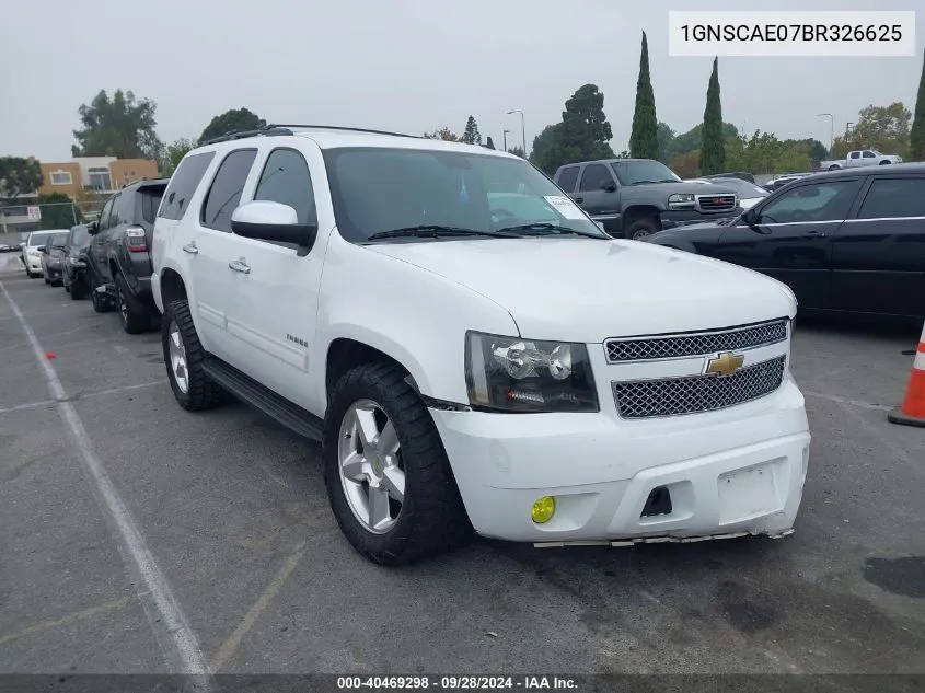 2011 Chevrolet Tahoe C1500 Ls VIN: 1GNSCAE07BR326625 Lot: 40469298