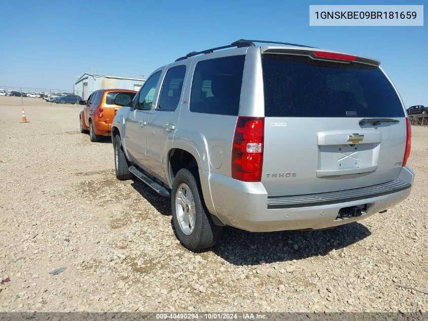 2011 Chevrolet Tahoe Lt VIN: 1GNSKBE09BR181659 Lot: 40490294