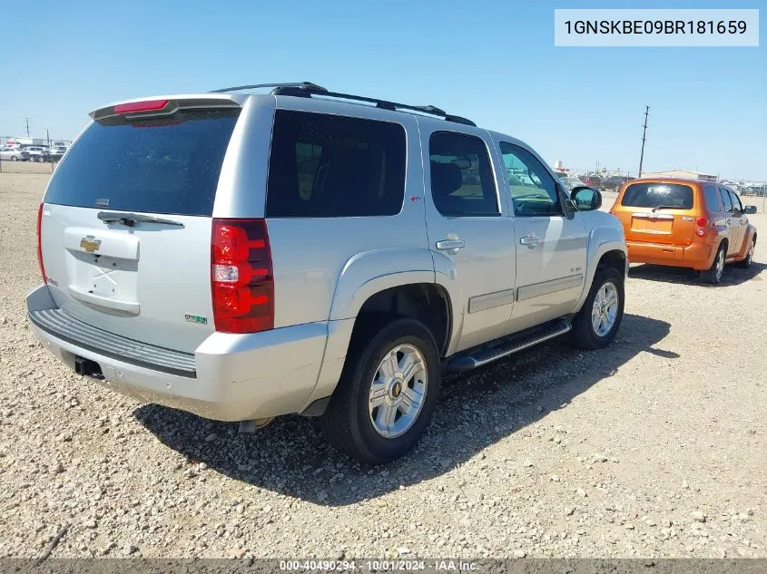 2011 Chevrolet Tahoe Lt VIN: 1GNSKBE09BR181659 Lot: 40490294