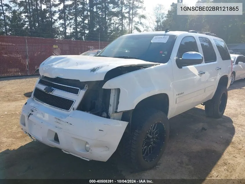 2011 Chevrolet Tahoe Lt VIN: 1GNSCBE02BR121865 Lot: 40508391