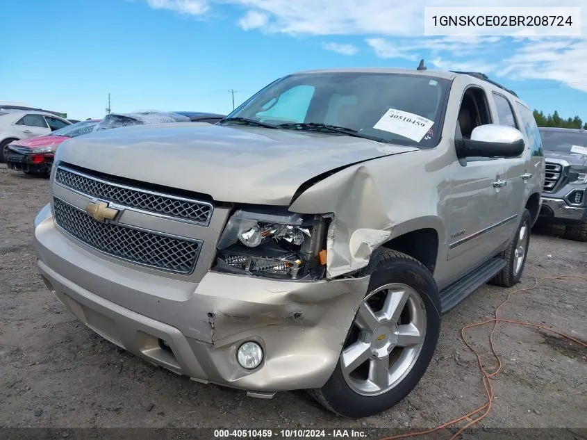 2011 Chevrolet Tahoe Ltz VIN: 1GNSKCE02BR208724 Lot: 40510459