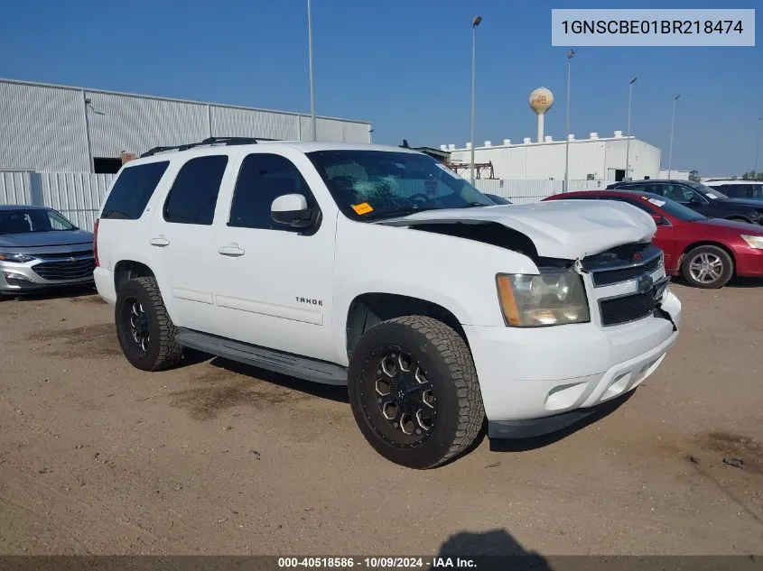 2011 Chevrolet Tahoe Lt VIN: 1GNSCBE01BR218474 Lot: 40518586