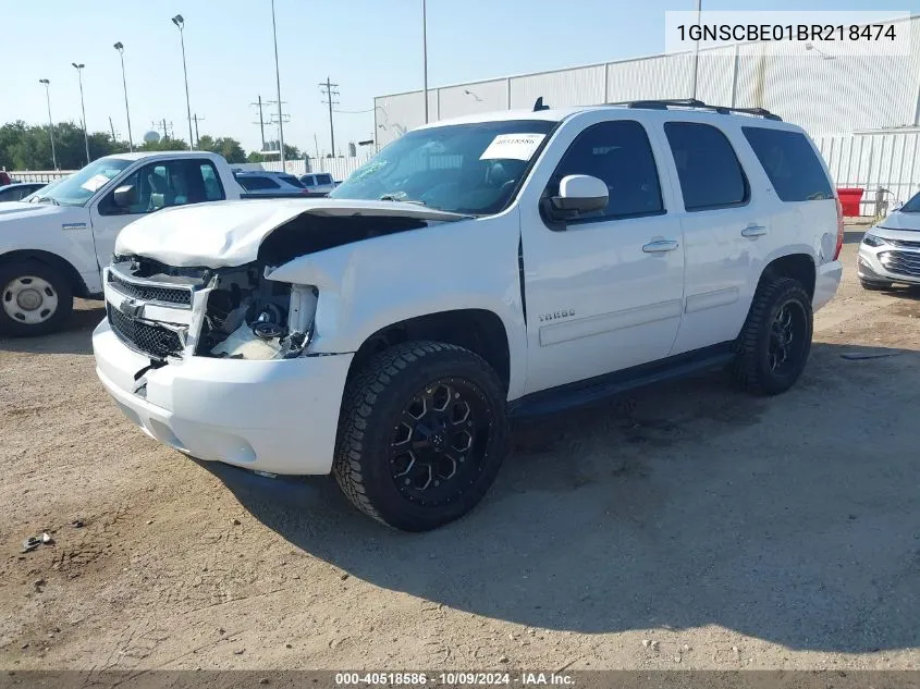 2011 Chevrolet Tahoe Lt VIN: 1GNSCBE01BR218474 Lot: 40518586