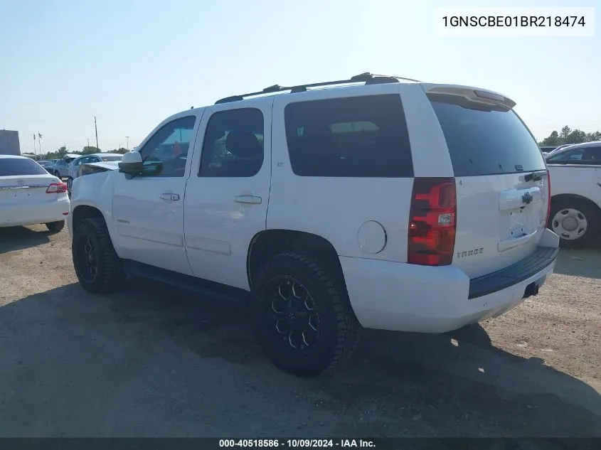 2011 Chevrolet Tahoe Lt VIN: 1GNSCBE01BR218474 Lot: 40518586