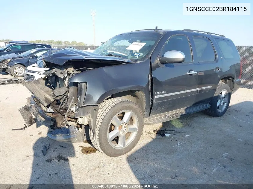 2011 Chevrolet Tahoe C1500 Ltz VIN: 1GNSCCE02BR184115 Lot: 40518815