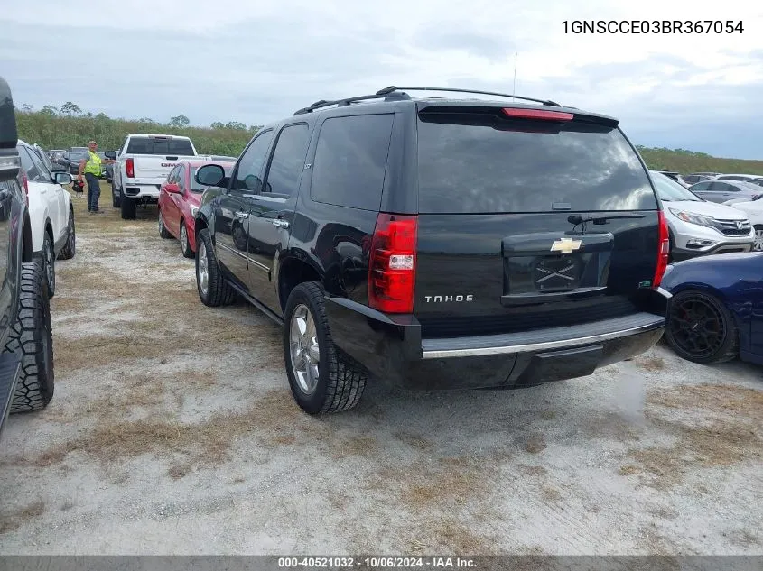 2011 Chevrolet Tahoe C1500 Ltz VIN: 1GNSCCE03BR367054 Lot: 40521032