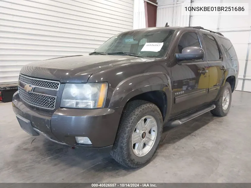 2011 Chevrolet Tahoe Lt VIN: 1GNSKBE01BR251686 Lot: 40526557