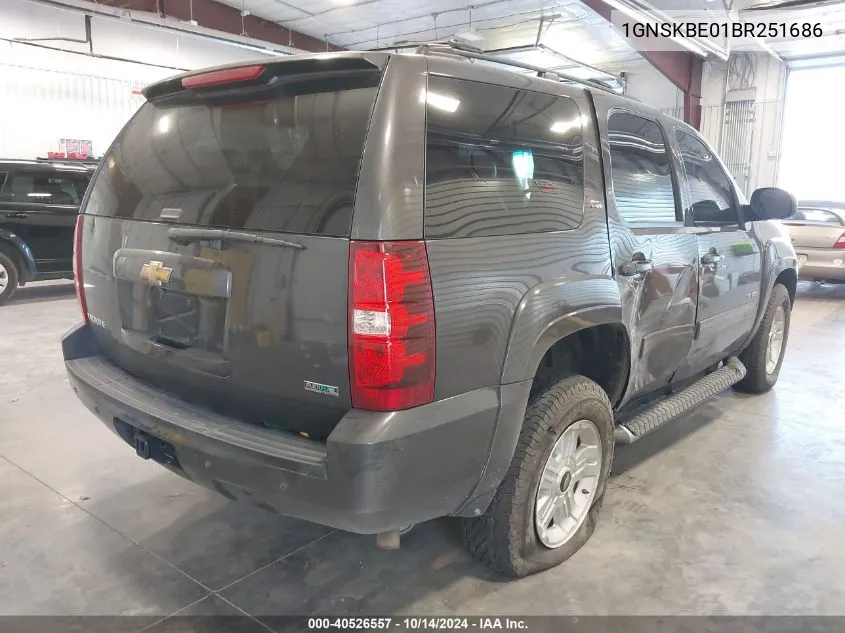 2011 Chevrolet Tahoe Lt VIN: 1GNSKBE01BR251686 Lot: 40526557