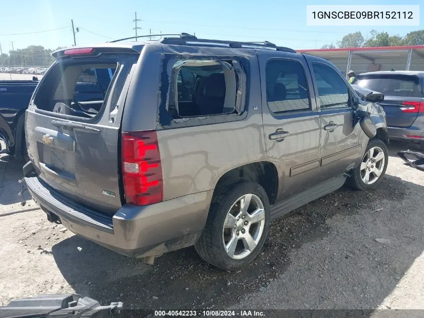 2011 Chevrolet Tahoe Lt VIN: 1GNSCBE09BR152112 Lot: 40542233